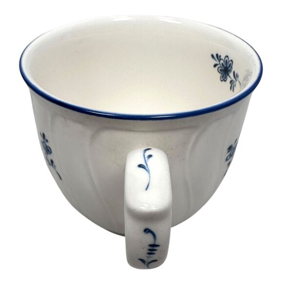 Vintage Noritake Craftone Tea Cups Lot of 5 Porcelain Blue White Floral - Picture 3 of 9